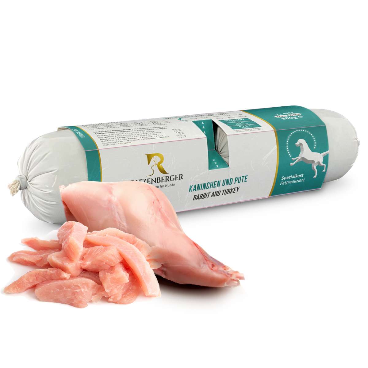RITZENBERGER Spezialkost Diät-Menü Kaninchen und Pute, 2x400 g