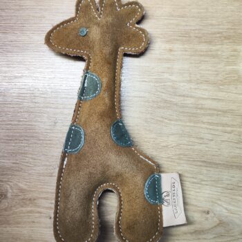 Lederspielzeug Giraffe