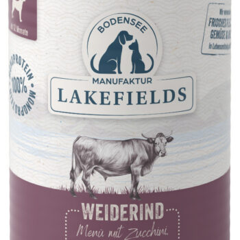 LAKEFIELDS Dosenfleisch-Menü Rind, 400 g für ausgewachsene Hunde