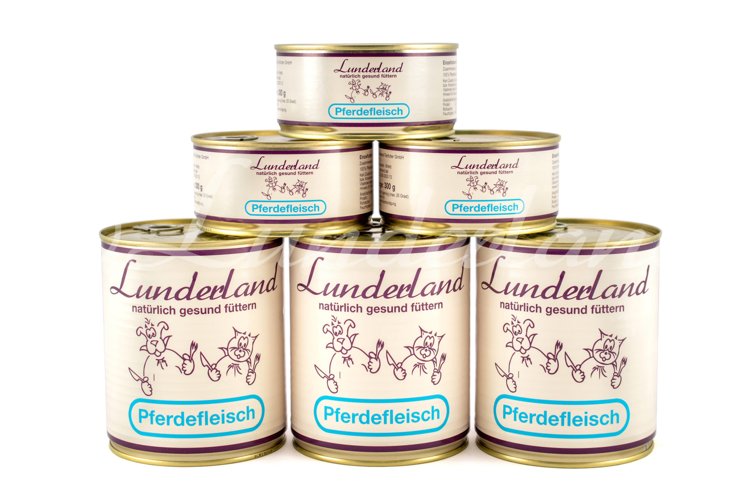 LUNDERLAND Reinfleisch-Dose Pferdefleisch, 800 g