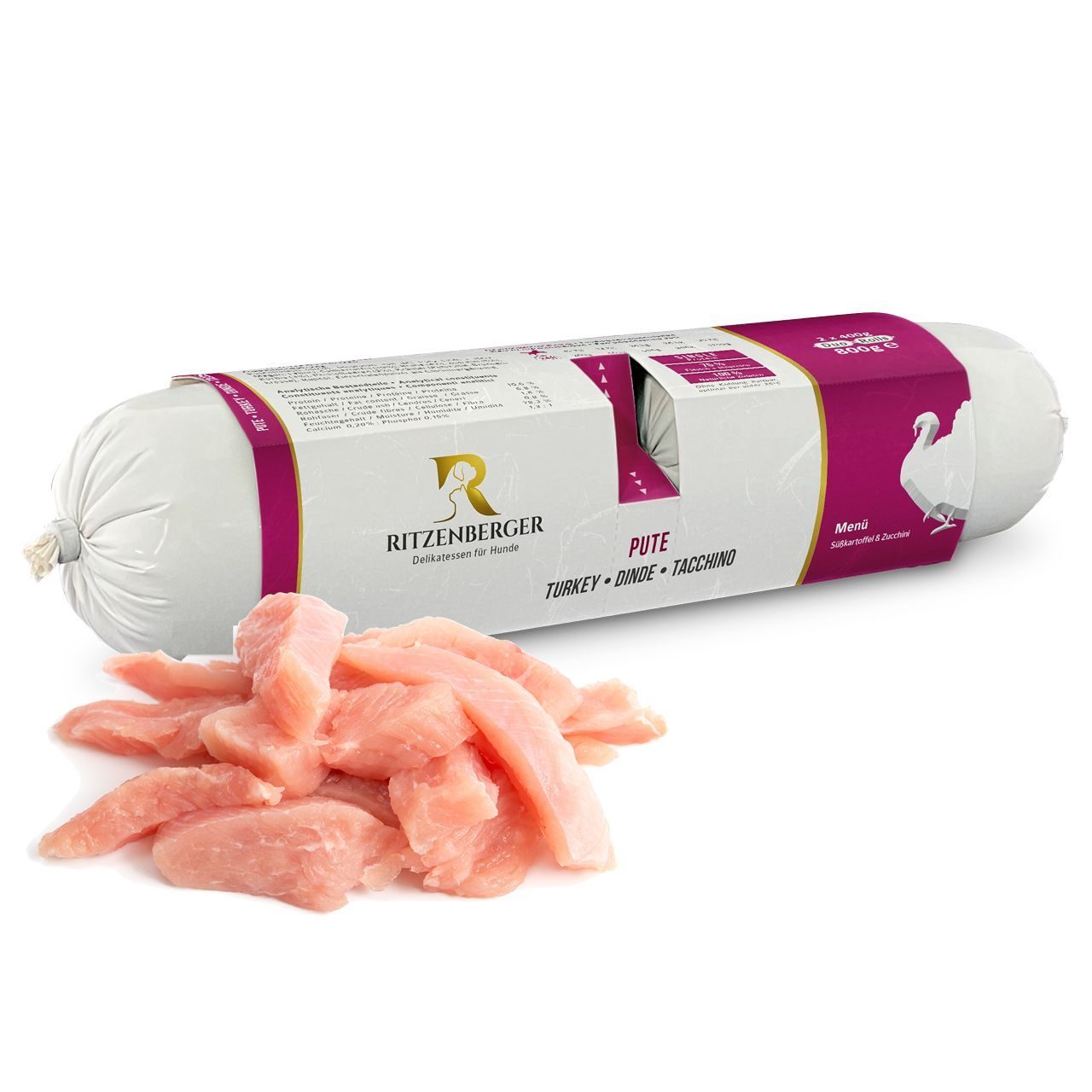 RITZENBERGER Pute mit Süßkartoffel und Zucchini 2x400 g