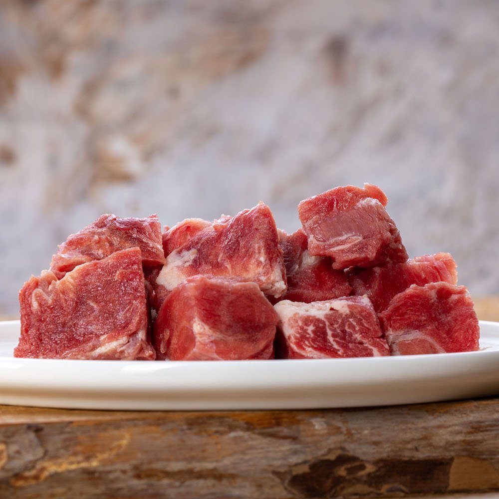 Ziegenmuskelfleisch, durchwachsen, 1.000 g