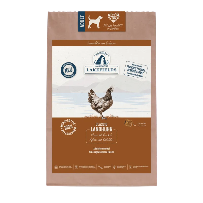 LAKEFIELDS Trockenfutter-Menü Huhn, 2,5 kg