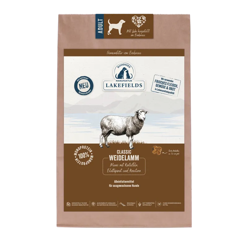 LAKEFIELDS Trockenfutter-Menü Lamm, 2,5 kg