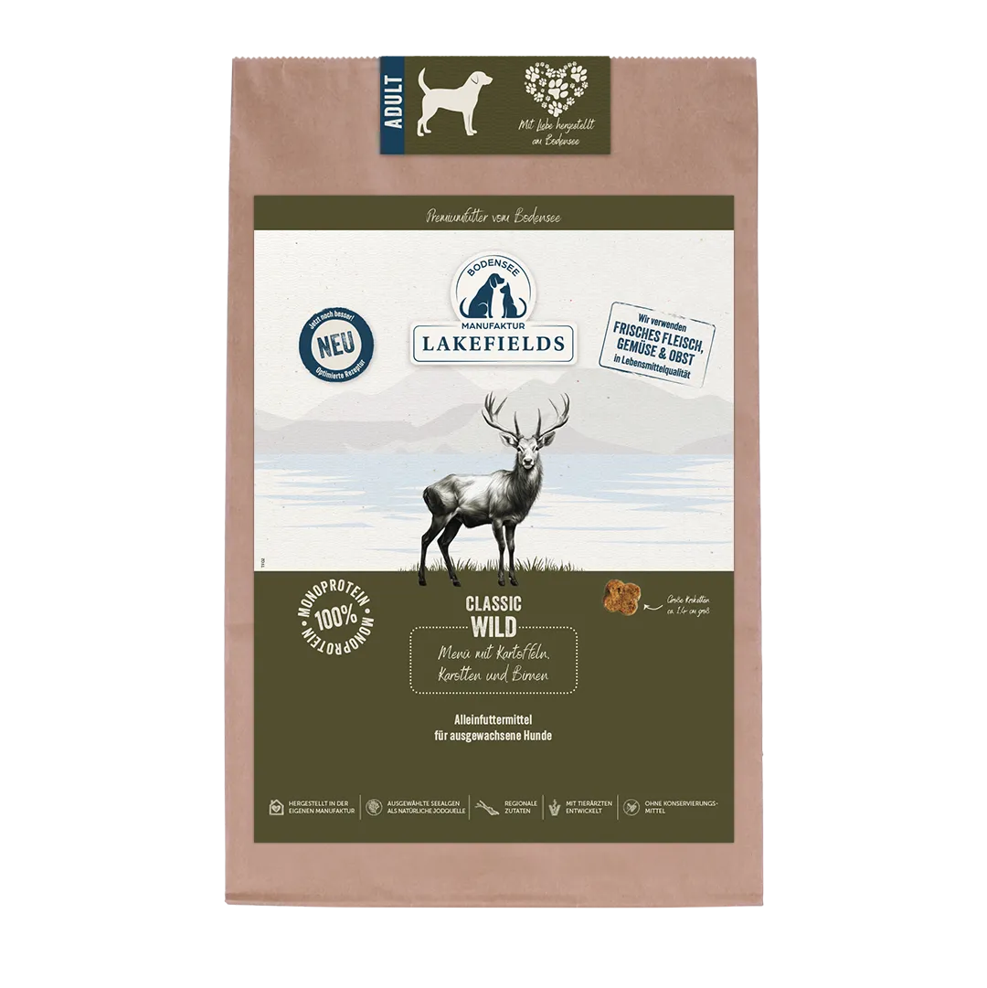 LAKEFIELDS Trockenfutter-Menü Wild, 2,5 kg